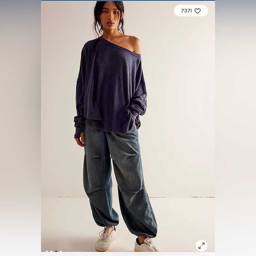 Free People/ We The Free Microphone Drop Thermal size xs - Picture 3 of 7
